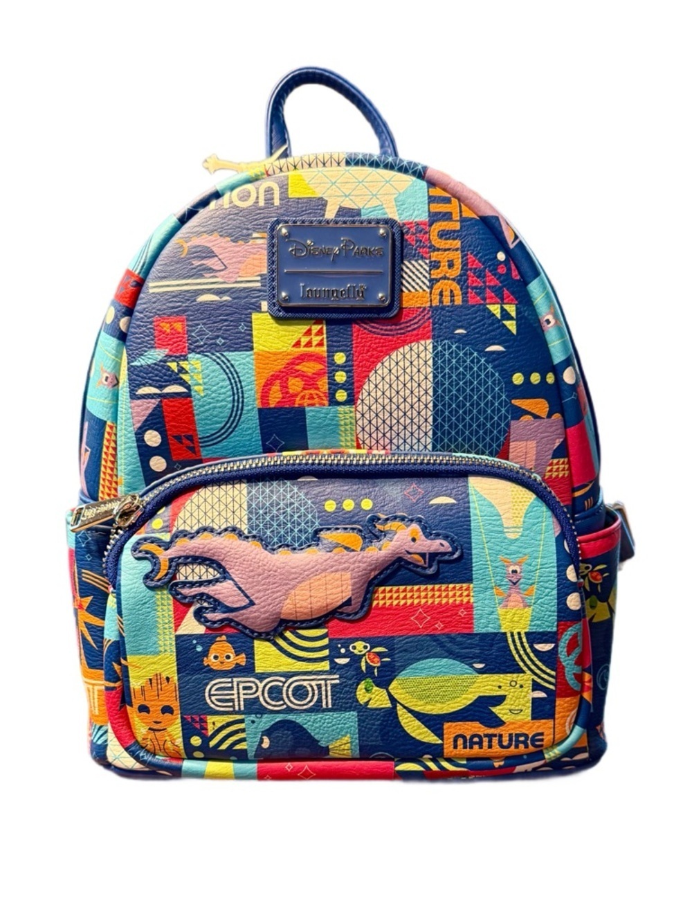 Disney Parks Loungefly Epcot Nature Multi-Color  Mini Backpack - NWT